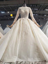 HW120 Glamorous full sleeve Wedding Dress