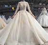 HW120 Glamorous full sleeve Wedding Dress