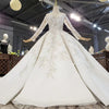 HW238 Real Photo : luxury sequined crystal beading Wedding Gown