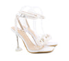 BS201 White pearls Bridal High heels