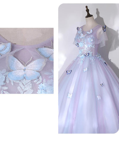 CG216 Butterfly Embroidery ball Gowns