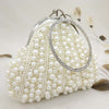 CB348 Elegant  Pearls Evening Clutch Bags