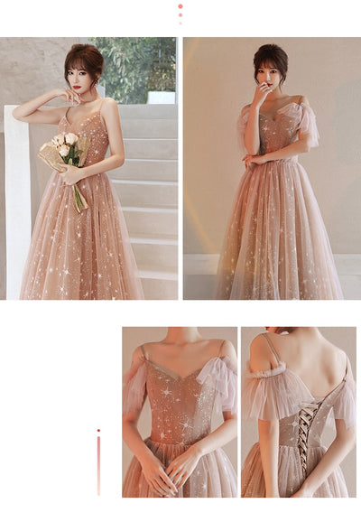 BH302  : 4 styles Starry sequined  Bridesmaid Dresses
