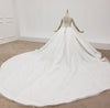 HW220 Real Photo Classy 3/4 sleeves Pearls beaded Wedding Gown