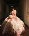 CG194 Sparkly Quinceanera Dress with Detachable Sleeves