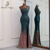 PP586 One shoulder sequin evening dresses ( 5 Colors )