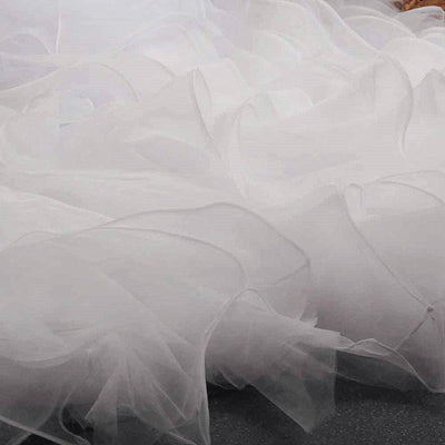 HW402 Real picture puffy ruffle mermaid Wedding dress