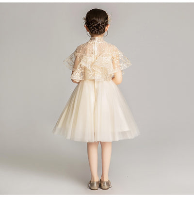 FG327 : 3 Styles Champagne Tulle First communion dress