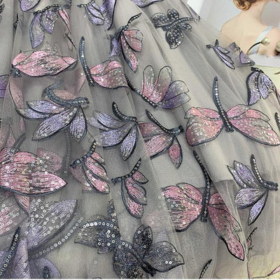 CK85 Korean style Sequin Dragonfly Tulle Skirts ( 6 Colors )