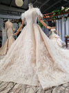 HW73 Glamorous off shoulder sequins with feather wedding Gowns