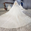 HW323 Real Sample pictures short sleeves sequin wedding gown+veil