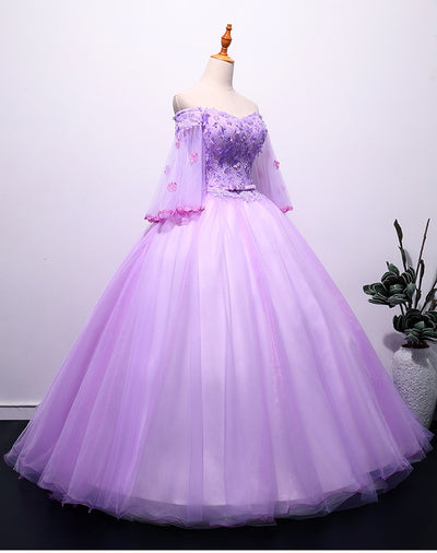 CG202 Boat Neck Half Sleeve Quinceanera Dresses ( 2 Colors )