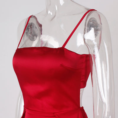MX285 Spaghetti Strap 2 Splits dresses (3 Colors )