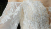 HW327 Real Sample picture Off the shoulder puff sleeves Wedding dress