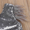 FG74 Tulle Sequins feathers Princess Girl Dresses (3 Colors)