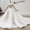 HW241 Real photo: Luxurious white Sweetheart Wedding Dress