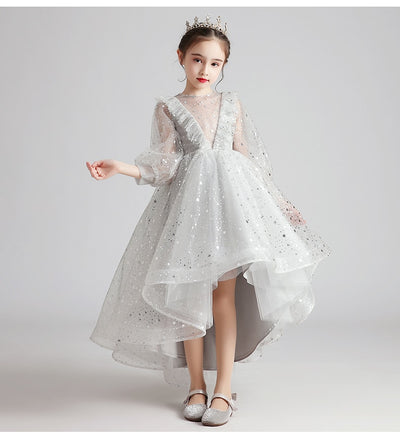 FG325 : 3 Styles Grey Princess dresses for girls
