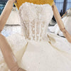 HW324 Real Pictures 100% : 3pcs Strapless wedding dress +2 style Jackets