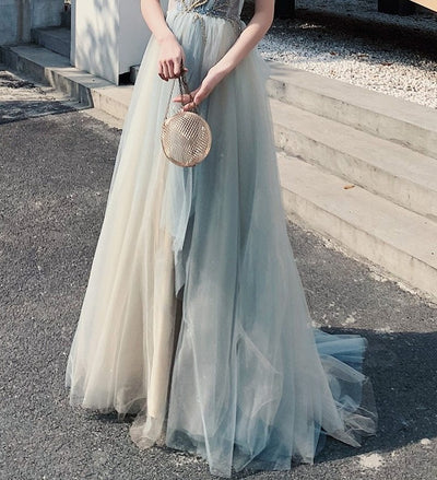 BH306 Light Blue Homecoming Dress