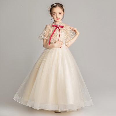 FG327 : 3 Styles Champagne Tulle First communion dress