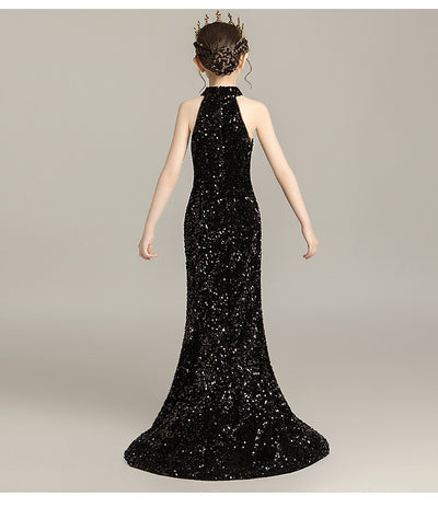 FG432 Sequined Evening Dress for Girls (2 Colors )