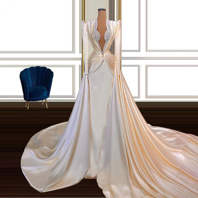 CW494 : 3 Designs Satin Wedding dresses