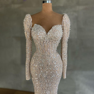LG424 Haute couture Sparkle beaded Evening Gown
