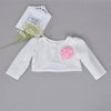 FG222 : 3pcs Sets :Baby Dress+Coat+Hairband(Pink/White/Red)