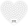DIY305 Heart shape wooden Wedding Guest book