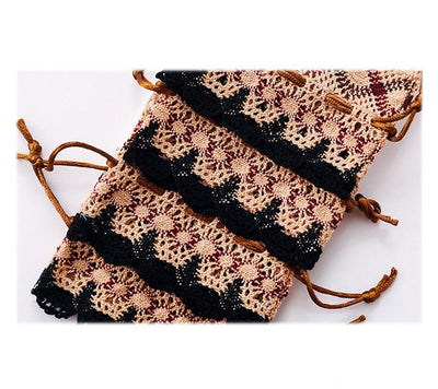 DIY354 : 12pcs/lot Lace Drawstring Gift Bags ( 2 Colors )
