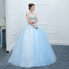 CG389 Prom Ball Gowns (Light Blue/Purple )