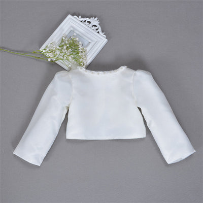 FG222 : 3pcs Sets :Baby Dress+Coat+Hairband(Pink/White/Red)