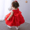 FG222 : 3pcs Sets :Baby Dress+Coat+Hairband(Pink/White/Red)