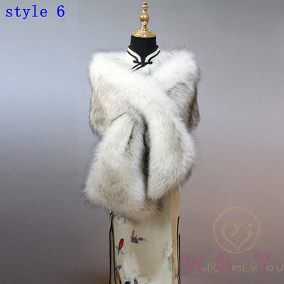 WJ82 Bolero Faux Fur for party ( 16 Colors )