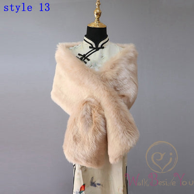 WJ82 Bolero Faux Fur for party ( 16 Colors )