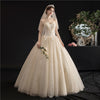 CW326 Strapless Champagne sequined Wedding dresses