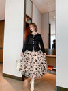 CK49 Korean style embroidery 3 layers Skirts(3 Colors)