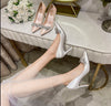 BS223 Silk Bridal shoes (White/Champagne)