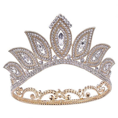 BJ223 Baroque Crystal Wedding Crowns (6 Colors)