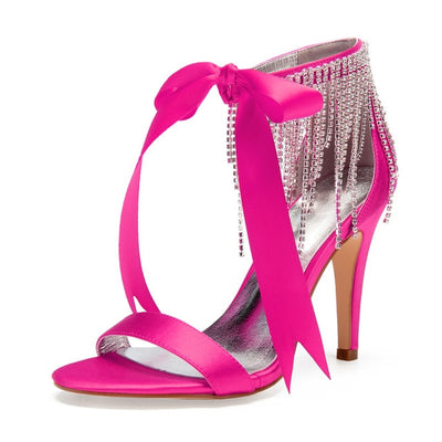BS115 Crystals Tassel Bridal Shoes ( 13 Colors )