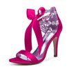BS114 Rhinestones satin Bridal Heels ( 13 Colors)