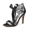 BS114 Rhinestones satin Bridal Heels ( 13 Colors)