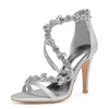 BS124 Satin & Rhinestones Wedding Heels (26 Colors)