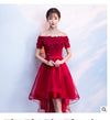 BH247 High Low Flowers Bridesmaid Dresses (3 Colors )