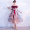 BH247 High Low Flowers Bridesmaid Dresses (3 Colors )