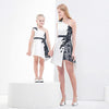 MM09 Lace Sleeveless Mother & Daughter Evening Dresses(3 Colors)