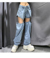 TP41 Chic Hollow out high street Jeans