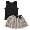 FG188 : 2pcs set of Sleeveless Top+Lace Skirt