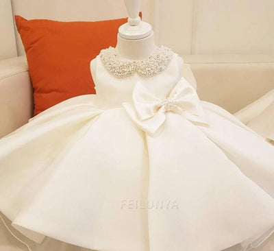 FG210 White Princess Girl Dresses