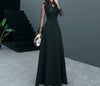 PP203 :2 Styles Simple Black Prom Gowns